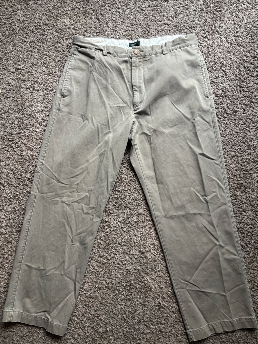 J. Crew Khaki Straight-Leg Chinos